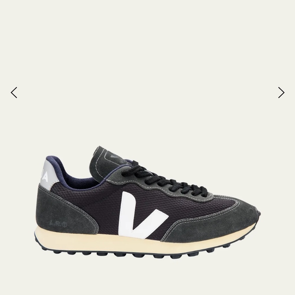 Veja Rio Branco Suede/Mesh Trainer Sneakers Black